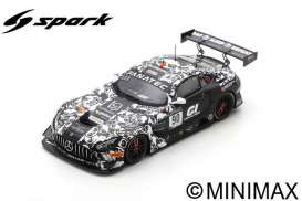 Mercedes Benz  - AMG GT3 2021 black/white - 1:18 - Spark - 18SB035 - spa18SB035 | Toms Modelautos