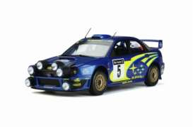 Subaru  - Impreza 2001 blue/yellow - 1:18 - OttOmobile Miniatures - ot391 - otto391 | Toms Modelautos