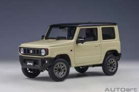 Suzuki  - Jimny chiffon ivory with black roof - 1:18 - AutoArt - 78500 - autoart78500 | Toms Modelautos
