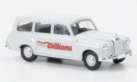 Mercedes Benz  - 180  white/red - 1:87 - Brekina - BRE13458 - brek13458 | Toms Modelautos