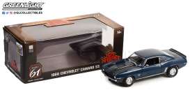 Chevrolet  - Camaro SS 1969 blue/black - 1:18 - Highway 61 - hwy18039 - hwy18039 | Toms Modelautos