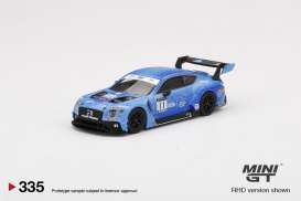 Bentley  - Continental GT3 #11 2020 blue - 1:64 - Mini GT - 00335-R - MGT00335rhd | Toms Modelautos
