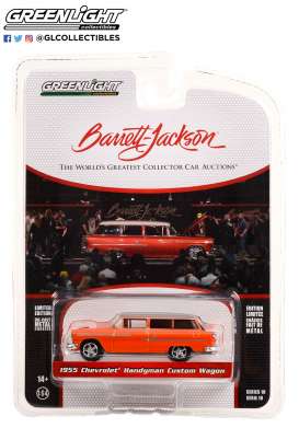 Chevrolet  - Handyman 1955 orange/white - 1:64 - GreenLight - 37260A - gl37260A | Toms Modelautos