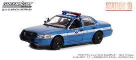 Ford  - Crown Victoria 2001 blue - 1:24 - GreenLight - 84163 - gl84163 | Toms Modelautos