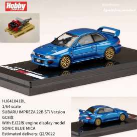 Subaru  - Impreza blue - 1:64 - Hobby Japan - HJ641041BL - HJ641041BL | Toms Modelautos