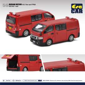 Nissan  - NV350 HK Fire 2021 red - 1:64 - Era - NS21NVRN59 - EraNS21NVRN59 | Toms Modelautos