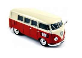 Volkswagen  - T1 Kombi red/beige - 1:43 - Magazine Models - magVWT1kombi - magVWT1kombi | Toms Modelautos
