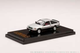 Toyota  - Corolla Levin silver/black - 1:64 - Hobby Japan - HJ641037ASK - HJ641037ASK | Toms Modelautos