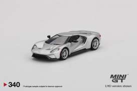 Ford  - GT 2020 silver - 1:64 - Mini GT - 00340-L - MGT00340lhd | Toms Modelautos