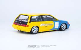 Honda  - Civic Si E-AT *Spoon Sports* 1985 yellow/blue - 1:18 - Inno Models - in18R-EAT-SP85 - in18R-EAT-SP85 | Toms Modelautos