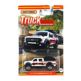 Ford  - Super Duty F-350 2017 white/red - 1:64 - Matchbox - GWH18 - MBGWH18 | Toms Modelautos