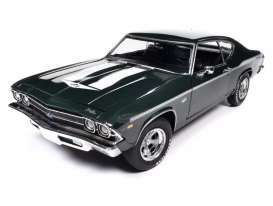 Chevrolet - Chevelle 1969 green/white - 1:18 - Auto World - AMM1283 - AMM1283 | Toms Modelautos Chevrolet - Chevelle 1969 green/white - 1:18 - Auto World - AMM1283 - AMM1283 | Toms Modelautos