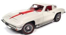 Chevrolet  - Corvette 1967 white/red - 1:18 - Auto World - AMM1279 - AMM1279 | Toms Modelautos