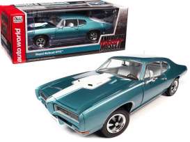 Pontiac  - GTO 1968 turquoise - 1:18 - Auto World - AMM1277 - AMM1277 | Toms Modelautos