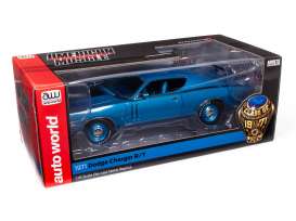 Dodge  - Charger 1971 blue - 1:18 - Auto World - AMM1274 - AMM1274 | Toms Modelautos