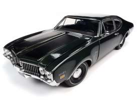 Oldsmobile  - Cutlass 1969 green - 1:18 - Auto World - AMM1271 - AMM1271 | Toms Modelautos