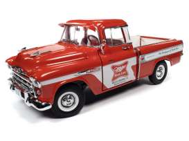 Chevrolet  - Cameo 1957 red/white - 1:18 - Auto World - AW287 - AW287 | Toms Modelautos