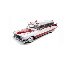 Cadillac  - Eldorado 1959 white/red - 1:18 - Auto World - AW302 - AW302 | Toms Modelautos