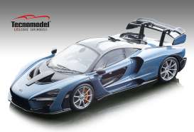 McLaren  - Senna 2018 grey-blue - 1:18 - Tecnomodel - TM18-EX07A - Tec18-EX07A | Toms Modelautos