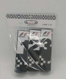 Figures diorama - F1 1,2,3, signs  - 1:18 - Cartrix - LEPP118 - CTLEPP118 | Toms Modelautos