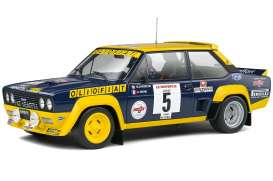 Fiat  - 131 1977 black/yellow - 1:18 - Solido - 1806003 - soli1806003 | Toms Modelautos