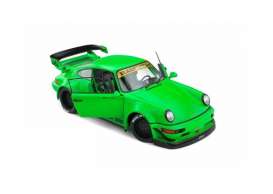 Porsche  - 964 2011 green - 1:18 - Solido - 1807502 - soli1807502 | Toms Modelautos