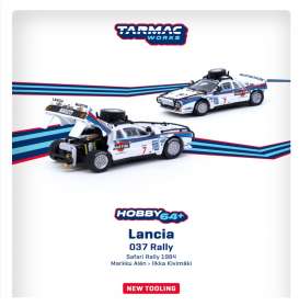 Lancia  - 037 Rally white/blue/red - 1:64 - Tarmac - T64P-TL002-84SAF07 - TC-T64PTL002-84SAF07 | Toms Modelautos