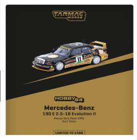 Mercedes Benz - 190E 1991 black/gold - 1:64 - Tarmac - T64-024-91MGP11 - TC-T64-024-91MGP11 | Toms Modelautos Mercedes Benz - 190E 1991 black/gold - 1:64 - Tarmac - T64-024-91MGP11 - TC-T64-024-91MGP11 | Toms Modelautos