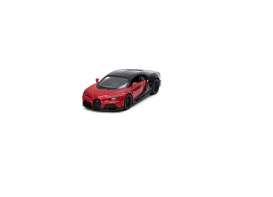 Bugatti  - Chiron Supersport 2021 red/black - 1:36 - Kinsmart - 5423W - KT5423Wr | Toms Modelautos
