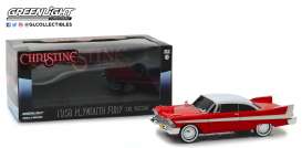Plymouth  - Fury *Christine* 1958 red/white - 1:24 - GreenLight - 84082 - gl84082 | Toms Modelautos