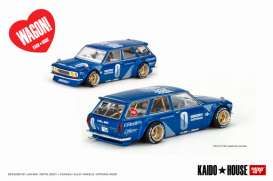 Datsun  - 510  blue - 1:64 - Mini GT - KHMG011 - MGTKHMG011 | Toms Modelautos