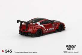 Nissan LB Works - GT-R R35 type 2 Rear Wing  2022 red/black - 1:64 - Mini GT - 00345-R - MGT00345rhd | Toms Modelautos