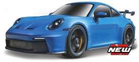 Porsche  - 911 GT3 2022 blue - 1:18 - Maisto - 36458B - mai36458B | Toms Modelautos