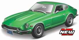 Datsun  - 240Z 1971 metallic green - 1:18 - Maisto - 31170G - mai31170G | Toms Modelautos