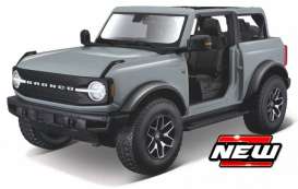 Ford  - Bronco 2021 grey - 1:18 - Maisto - 31457G - mai31457Ggy | Toms Modelautos