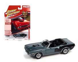 Plymouth  - Cuda 1971 grey - 1:64 - Johnny Lightning - SP153 - JLSP153B | Toms Modelautos