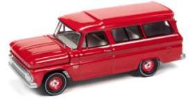 Chevrolet  - Suburban 1966 red - 1:64 - Auto World - SP073A - AWSP073A | Toms Modelautos