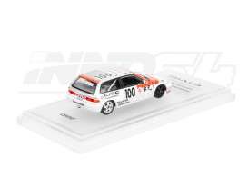 Honda  - Civic EF3 GR.A #100 1989 white/red - 1:64 - Inno Models - in64-EF3-IDE - in64EF3IDE | Toms Modelautos