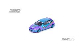 Honda  - Civic Type R blue/purple - 1:64 - Inno Models - in64-EK9-JDM12 - in64EK9JDM12 | Toms Modelautos