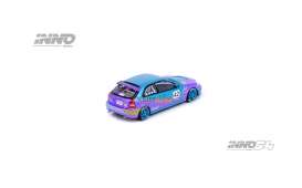 Honda  - Civic Type R blue/purple - 1:64 - Inno Models - in64-EK9-JDM12 - in64EK9JDM12 | Toms Modelautos