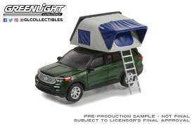 Ford  - Explorer 2022 green - 1:64 - GreenLight - 38030F - gl38030F | Toms Modelautos