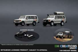 Mitsubishi  - Pajero 1st. generation 1983 white - 1:64 - BM Creations - 64B0188 - BM64B0188 | Toms Modelautos