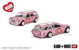 Datsun  - 510 Wagon *Hanami V2* pink - 1:64 - Mini GT - KHMG012 - MGTKHMG012 | Toms Modelautos