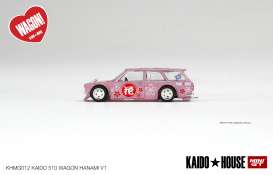 Datsun  - 510 Wagon *Hanami V2* pink - 1:64 - Mini GT - KHMG012 - MGTKHMG012 | Toms Modelautos