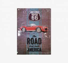 Tac Signs 3D  - Route 66, Cobra red/various - Tac Signs - NA6602RA - tac3D6602RA | Toms Modelautos