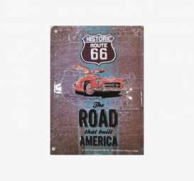 Tac Signs 3D  - Route 66, Mercedes red/various - Tac Signs - NA6604RA - tac3D6604RA | Toms Modelautos