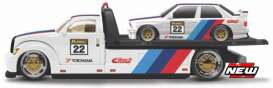 BMW  - M3 E30 1988 white/blue/red - 1:64 - Maisto - 15055 - mai08081 | Toms Modelautos