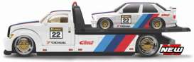 BMW  - M3 E30 1988 white/blue/red - 1:64 - Maisto - 08081 - mai08081 | Toms Modelautos