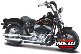 Harley Davidson  - FLSTSB 2008 black - 1:18 - Maisto - 18867B - mai18867B | Toms Modelautos