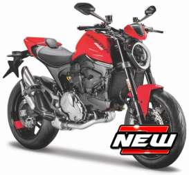 Ducati  - Monster 2021 black/red - 1:18 - Maisto - 20131 - mai20131 | Toms Modelautos